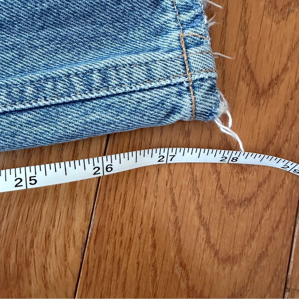 Agolde 90’s Mid Rise Loose Fit Distressed Denim Jeans Size 23 - Picture 13 of 16